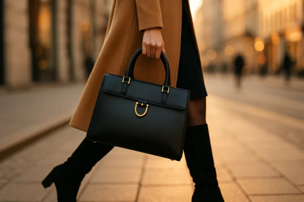 elegant-black-leather-handbag-carried-by-woman-walking-through-city-street